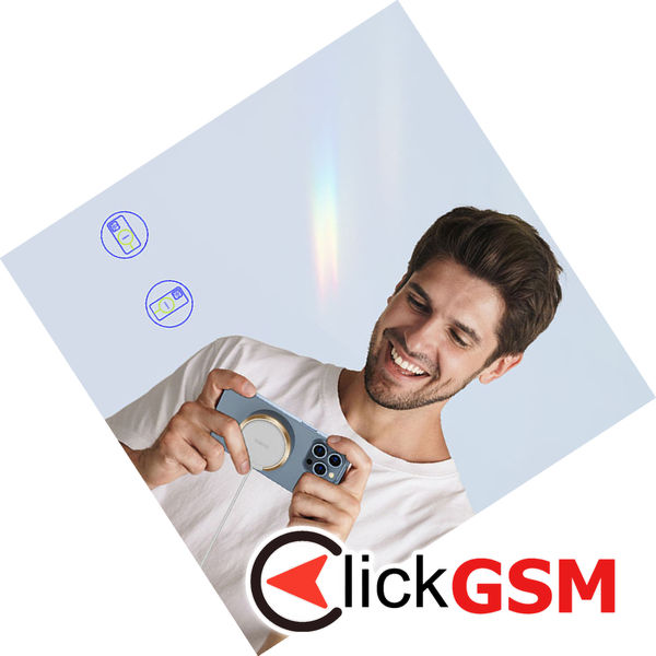 Duzzona - Wireless Charger (W1) - with Magnetic Attach on iPhone and Desk Stand, 15W - Black