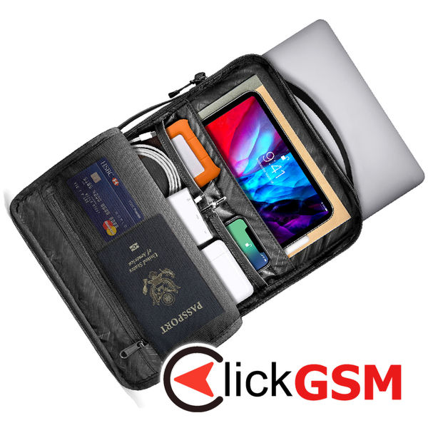 Tomtoc - Defender Laptop Shoulder Bag (A04D2D1) - with Corner Armor, Multiple Ways of Carrying, 14″ - Black