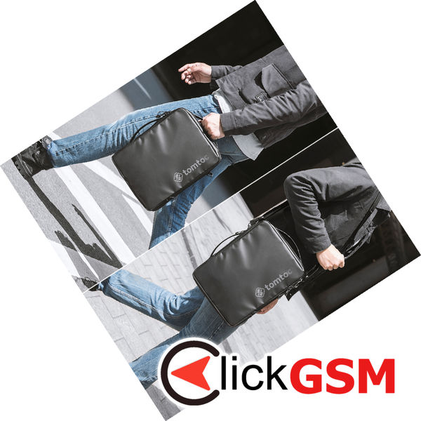 Tomtoc - Defender Laptop Shoulder Bag (A04D2D1) - with Corner Armor, Multiple Ways of Carrying, 14″ - Black