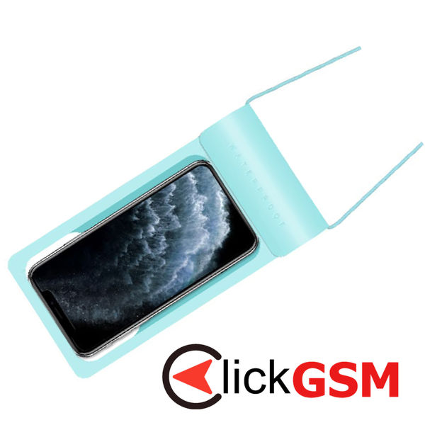 Techsuit - Waterproof Case (TWC1) - for Phones with max. 6.8, IPX8, 30m - Cyan