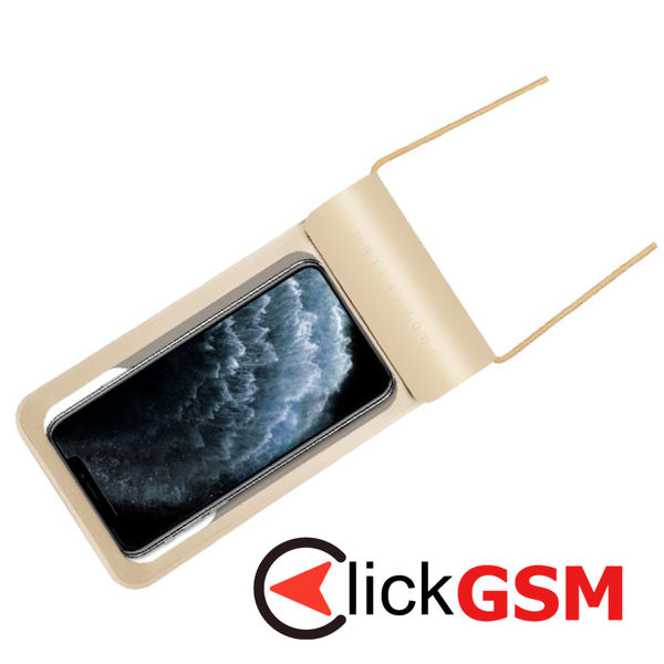 Techsuit - Waterproof Case (TWC1) - for Phones with max. 6.8, IPX8, 30m - Gold