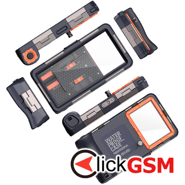 ShellBox - Diving Waterproof Professional Case - for Phones with max. 6.8, IPX8, 15m Deep + 1h Underwater Time - Black