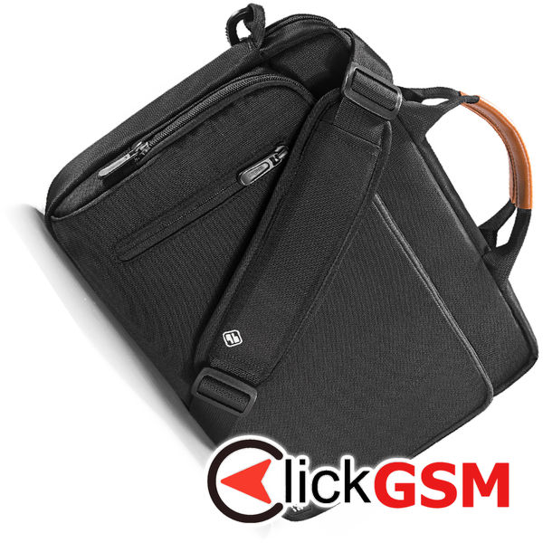 Tomtoc - Defender Laptop Briefcase (A43E1D1) - with Shoulder Strap, Ultra Protection, 16″ - Black