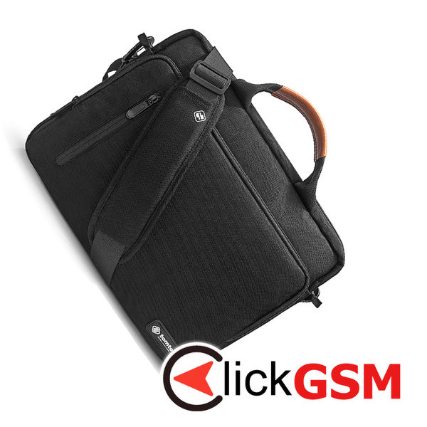 Tomtoc - Defender Laptop Briefcase (A43E1D1) - with Shoulder Strap, Ultra Protection, 16″ - Black