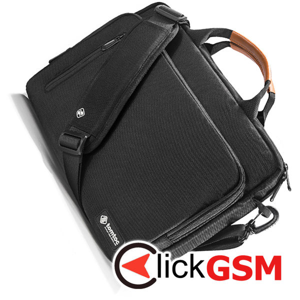 Tomtoc - Defender Laptop Briefcase (A43E1D1) - with Shoulder Strap, Ultra Protection, 16″ - Black