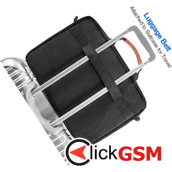 Tomtoc - Defender Laptop Briefcase (A43E1D1) - with Shoulder Strap, Ultra Protection, 16″ - Black