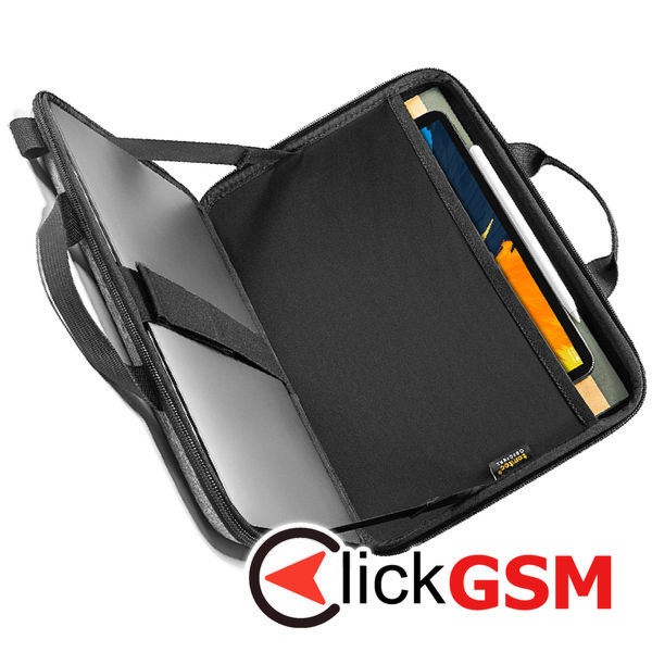 Tomtoc - FancyCase Laptop Shoulder Bag (A25F2G2) - for Macbook Pro 16″, iPad Pro 12.9″ - Gray