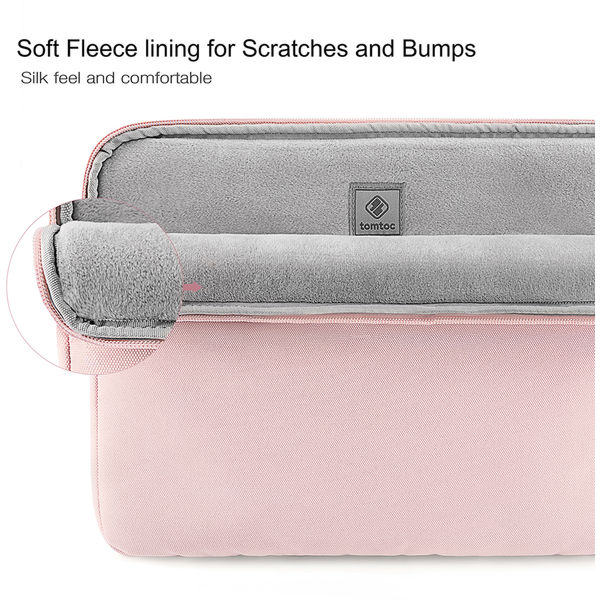Tomtoc - Tablet Sleeve (B18A1P1) - for iPad with Shock-Absorbing Padding - Pink