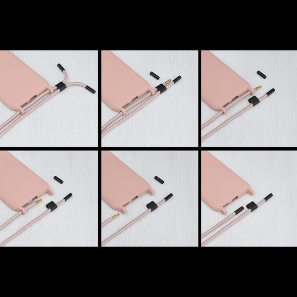 Techsuit - Crossbody Lanyard - iPhone 6 / iPhone 6S - Pink