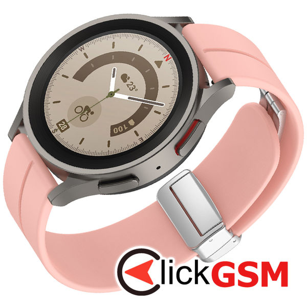 Techsuit - Watchband 20mm (W011) - Samsung Galaxy Watch 4/5/Active 2, Huawei Watch GT 3 (42mm)/GT 3 Pro (43mm) - Pink
