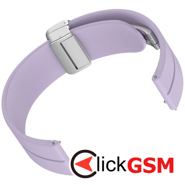Techsuit - Watchband 20mm (W011) - Samsung Galaxy Watch 4/5/Active 2, Huawei Watch GT 3 (42mm)/GT 3 Pro (43mm) - Purple