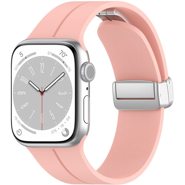 Techsuit - Watchband (W011) - Apple Watch 1/2/3/4/5/6/7/8/9/10/SE/SE 2 (38/40/41/42mm) - Pink