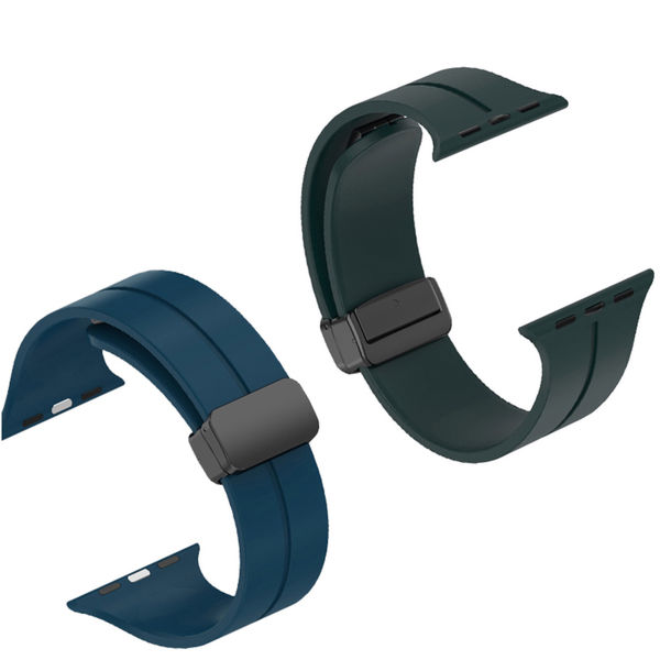 Techsuit - Watchband (W011) - Apple Watch 1/2/3/4/5/6/7/8/9/10/SE/SE 2 (38/40/41/42mm) - Purple