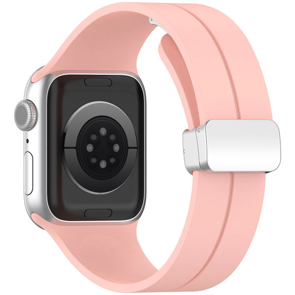 Techsuit - Watchband (W011) - Apple Watch 1/2/3/4/5/6/7/8/9/10/SE/SE 2/Ultra/Ultra 2 (42/44/45/46/49mm) - Pink
