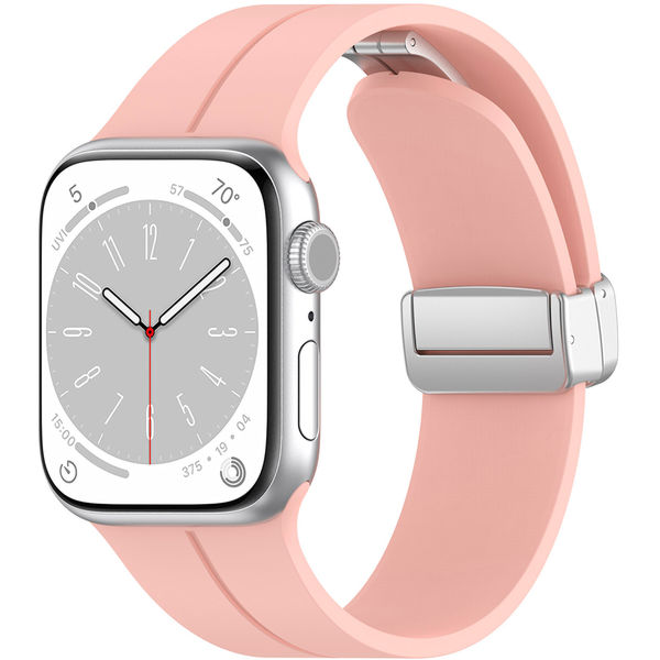 Techsuit - Watchband (W011) - Apple Watch 1/2/3/4/5/6/7/8/9/10/SE/SE 2/Ultra/Ultra 2 (42/44/45/46/49mm) - Pink
