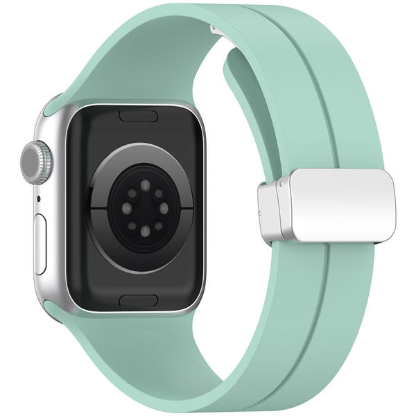 Techsuit - Watchband (W011) - Apple Watch 1/2/3/4/5/6/7/8/9/10/SE/SE 2/Ultra/Ultra 2 (42/44/45/46/49mm) - Teal Green