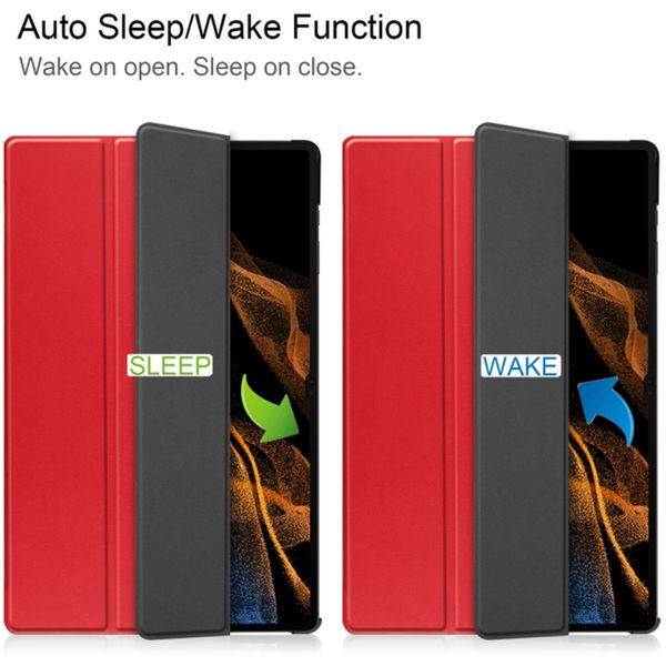 Techsuit - FoldPro - Samsung Galaxy Tab S9 Plus / S9 FE Plus / S10 Plus / S10 FE Plus - Red