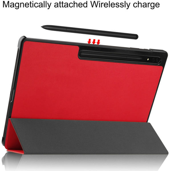 Techsuit - FoldPro - Samsung Galaxy Tab S9 Plus / S9 FE Plus / S10 Plus / S10 FE Plus - Red