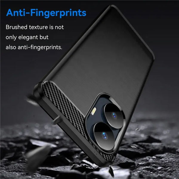 Techsuit - Carbon Silicone - Realme C55 - Black