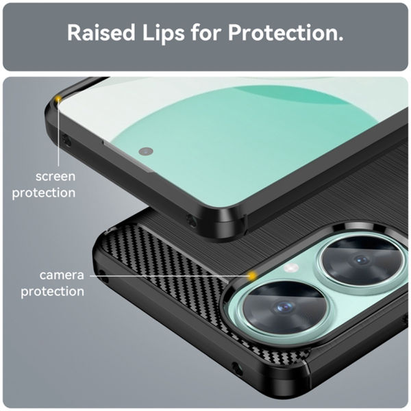 Techsuit - Carbon Silicone - Huawei nova 11i - Black