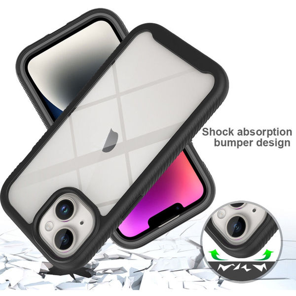 Techsuit - Defense360 Pro + Screen Protector - iPhone 15 - Black