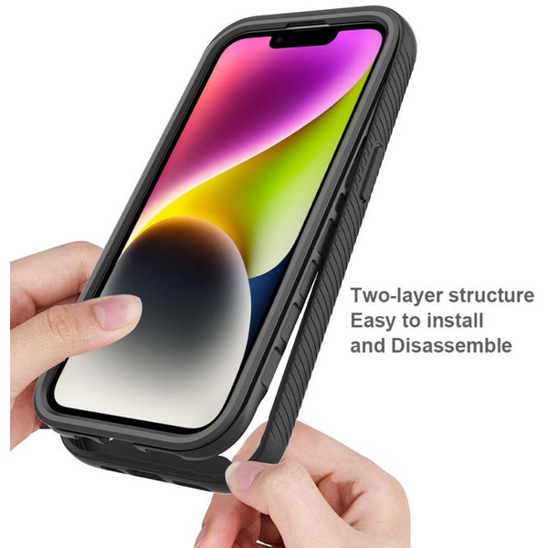 Techsuit - Defense360 Pro + Screen Protector - iPhone 15 - Black