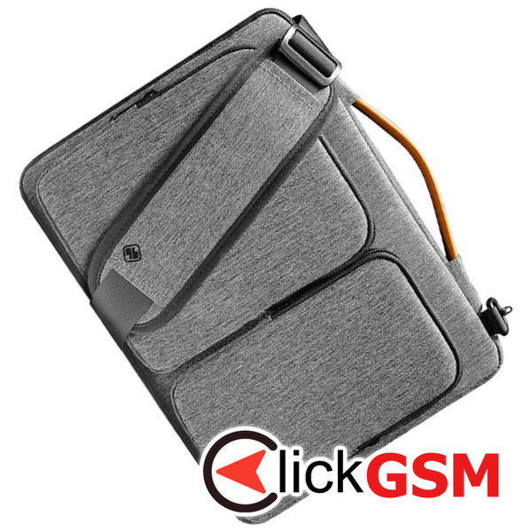 Tomtoc - Defender Laptop Briefcase (A42F2G3) - with Shoulder Strap and Small Card Pocket, 16 - Gray