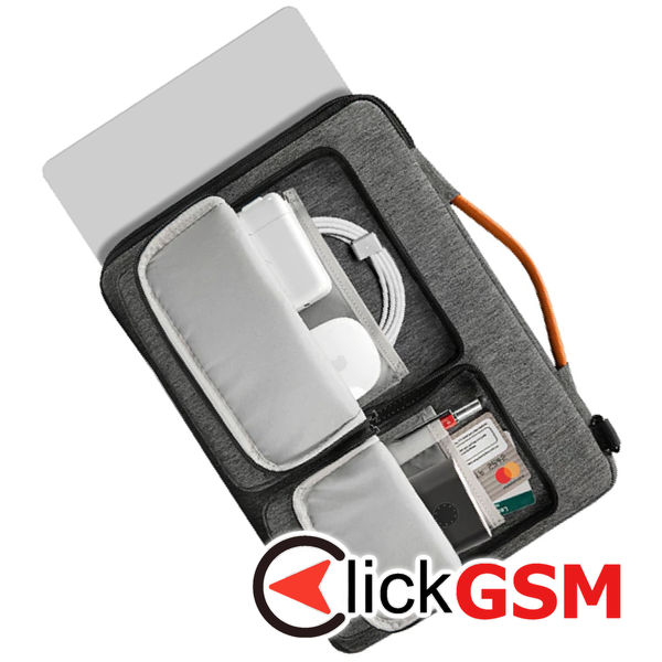 Tomtoc - Defender Laptop Briefcase (A42F2G3) - with Shoulder Strap and Small Card Pocket, 16 - Gray