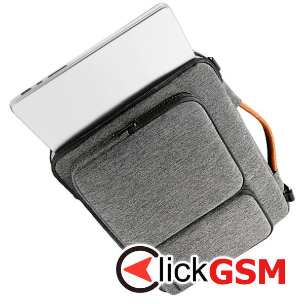 Tomtoc - Defender Laptop Briefcase (A42F2G3) - with Shoulder Strap and Small Card Pocket, 16 - Gray