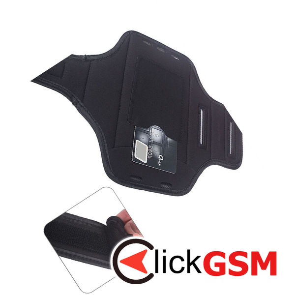 Techsuit - Sports Armband (TH20) - with Velcro, for Phones, max 6.8 - Pink