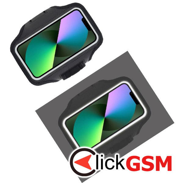 Techsuit - Sports Armband (TH20) - with Velcro, for Phones, max 6.8 - Pink