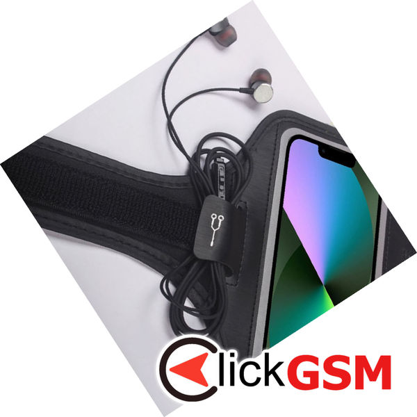 Techsuit - Sports Armband (TH20) - with Velcro, for Phones, max 6.8 - Blue