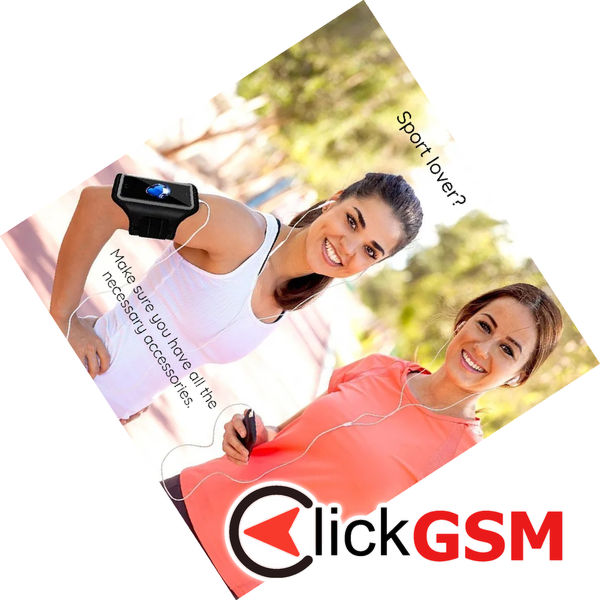 Techsuit - Sports Armband (TH20) - with Velcro, for Phones, max 6.8 - Blue