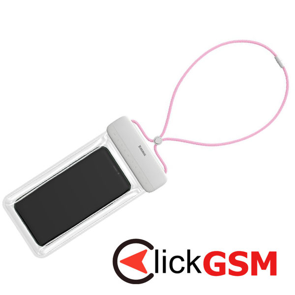 Baseus - Waterproof Case Lets Go (ACFSD-D24) - Universal Cover for Mobile Phones, IPX8, max 7.2 - Pink