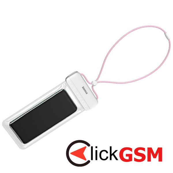 Baseus - Waterproof Case Lets Go (ACFSD-D24) - Universal Cover for Mobile Phones, IPX8, max 7.2 - Pink