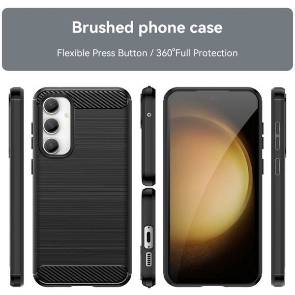 Techsuit - Carbon Silicone - Samsung Galaxy S23 FE - Black