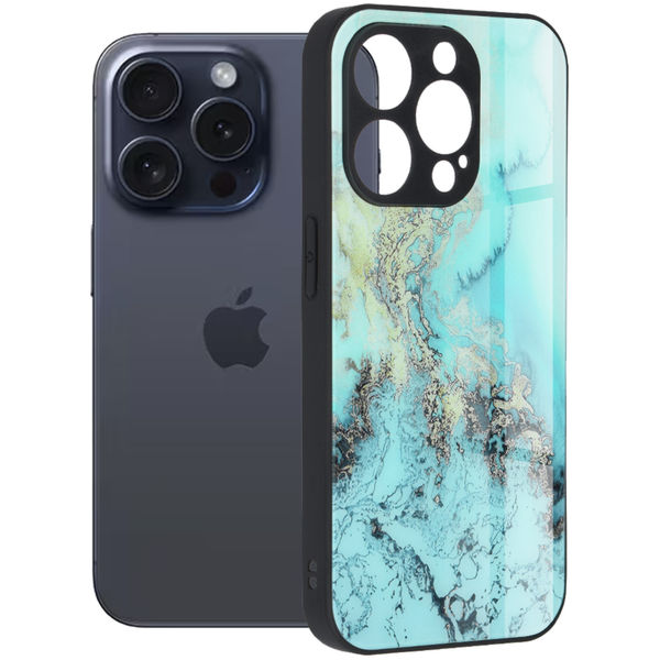 Techsuit - Glaze Series - iPhone 15 Pro - Blue Ocean