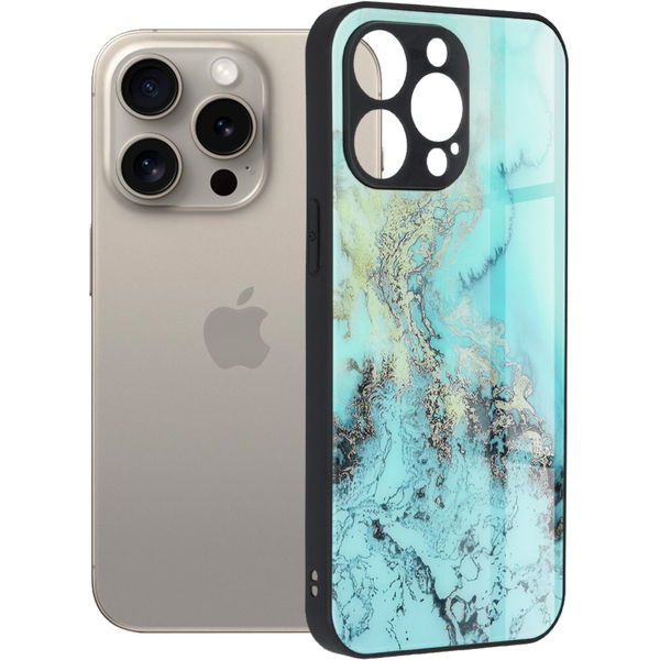 Techsuit - Glaze Series - iPhone 15 Pro Max - Blue Ocean
