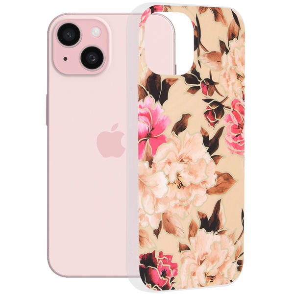 Techsuit - Marble Series - iPhone 15 - Mary Berry Nude