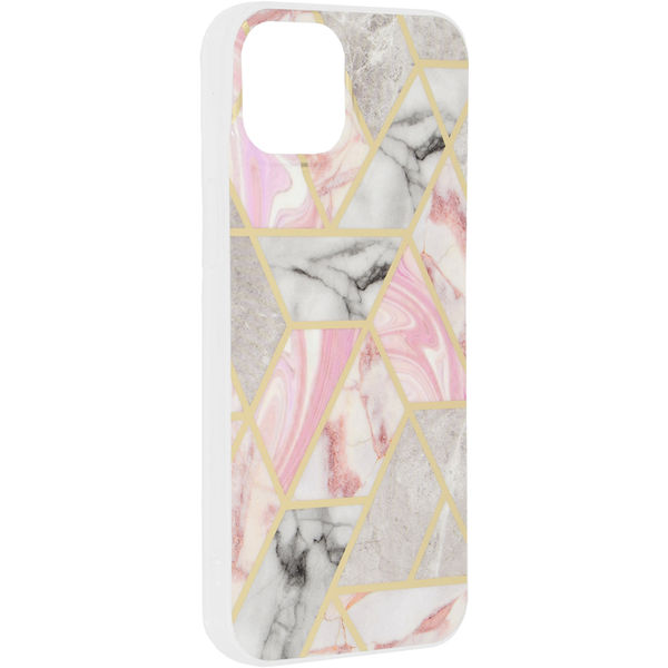 Techsuit - Marble Series - iPhone 15 Plus - Pink Hex