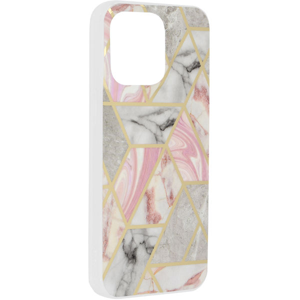 Techsuit - Marble Series - iPhone 15 Pro Max - Pink Hex