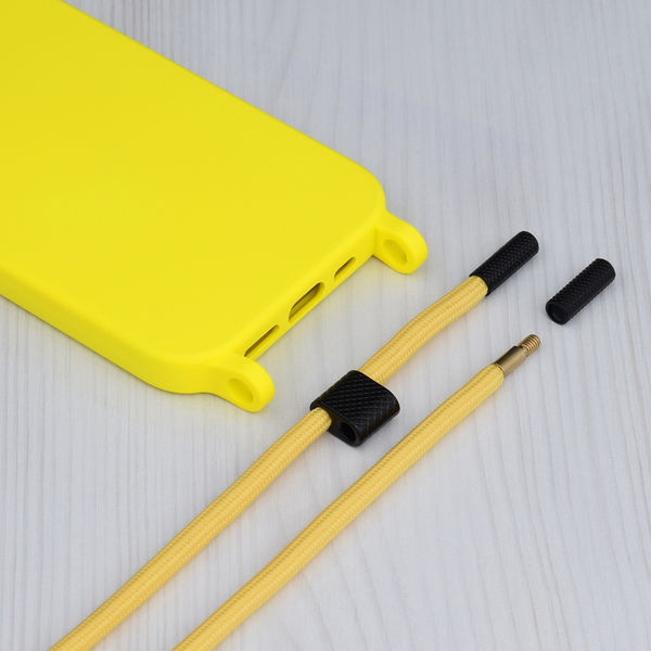 Techsuit - Crossbody Lanyard - iPhone 15 - Yellow