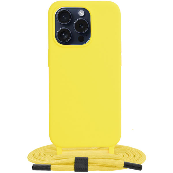 Techsuit - Crossbody Lanyard - iPhone 15 Pro - Yellow