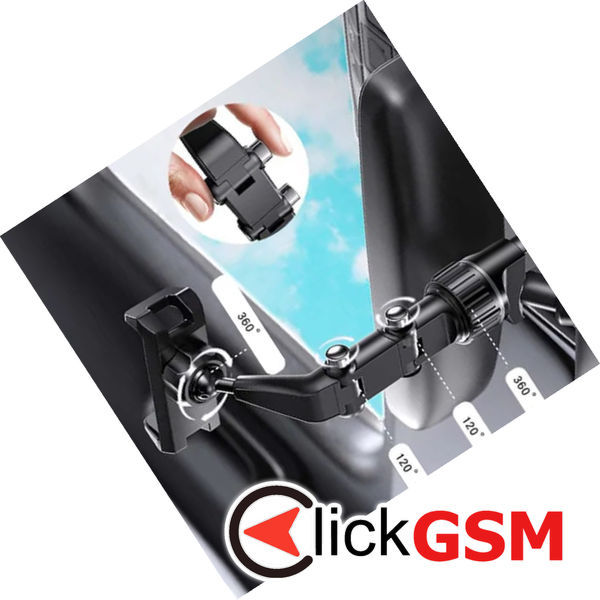 Yesido - Car Holder (C192) - for Rearview Mirror, Adjustable Angle - Black