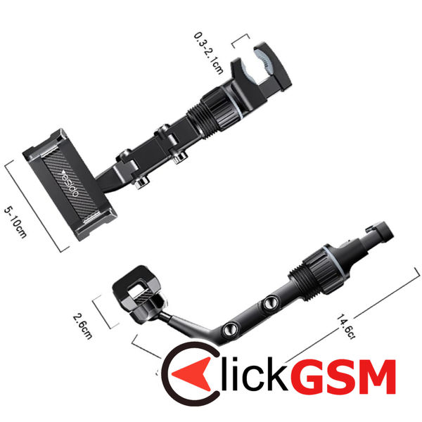 Yesido - Car Holder (C192) - for Rearview Mirror, Adjustable Angle - Black