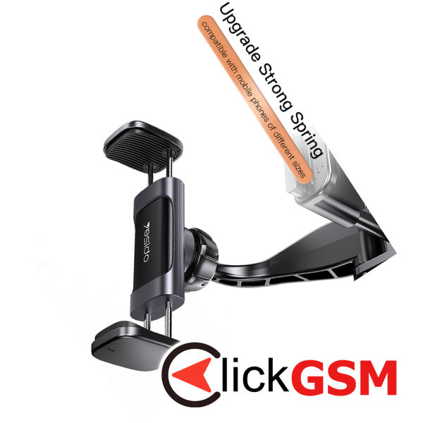 Yesido - Car Holder (C193) - for Rearview Mirror, Adjustable Angle - Black