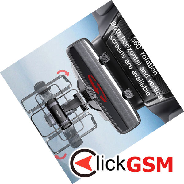 Yesido - Car Holder (C193) - for Rearview Mirror, Adjustable Angle - Black