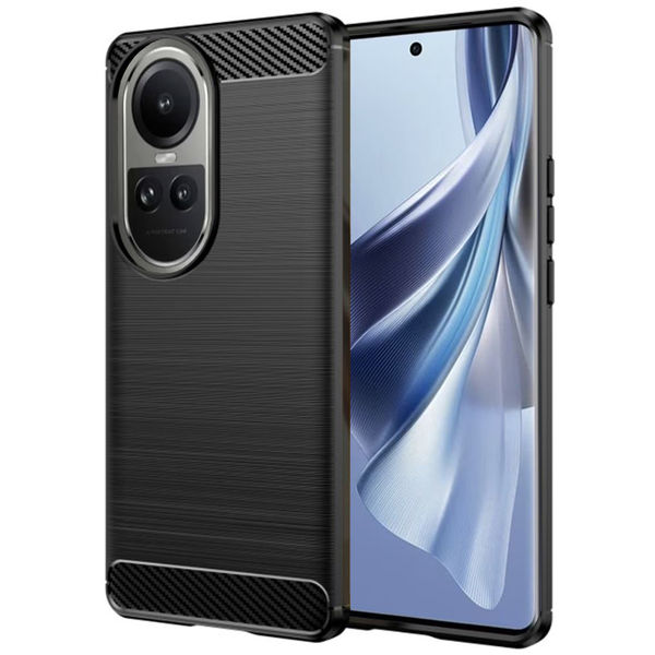 Techsuit - Carbon Silicone - Oppo Reno10 / Reno10 Pro - Black