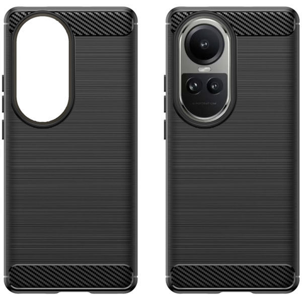 Techsuit - Carbon Silicone - Oppo Reno10 / Reno10 Pro - Black