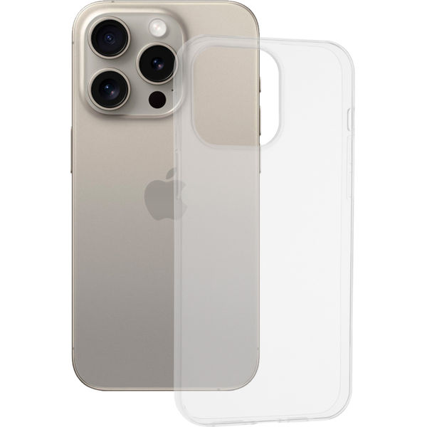 Techsuit - Clear Silicone - iPhone 15 Pro Max - Transparent